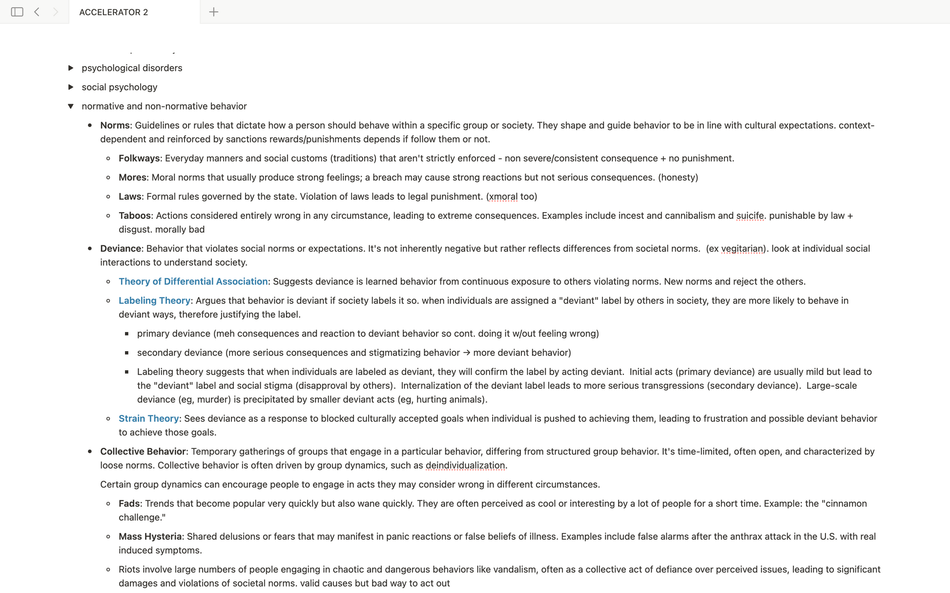 MCAT Accelerator Notes