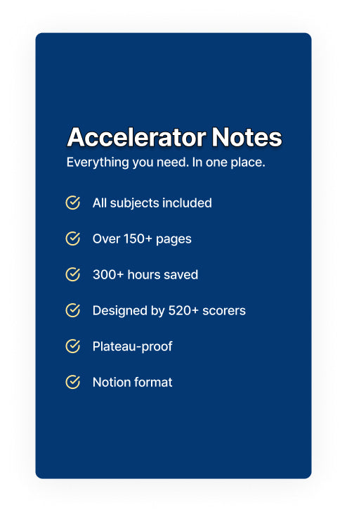 MCAT Accelerator Notes