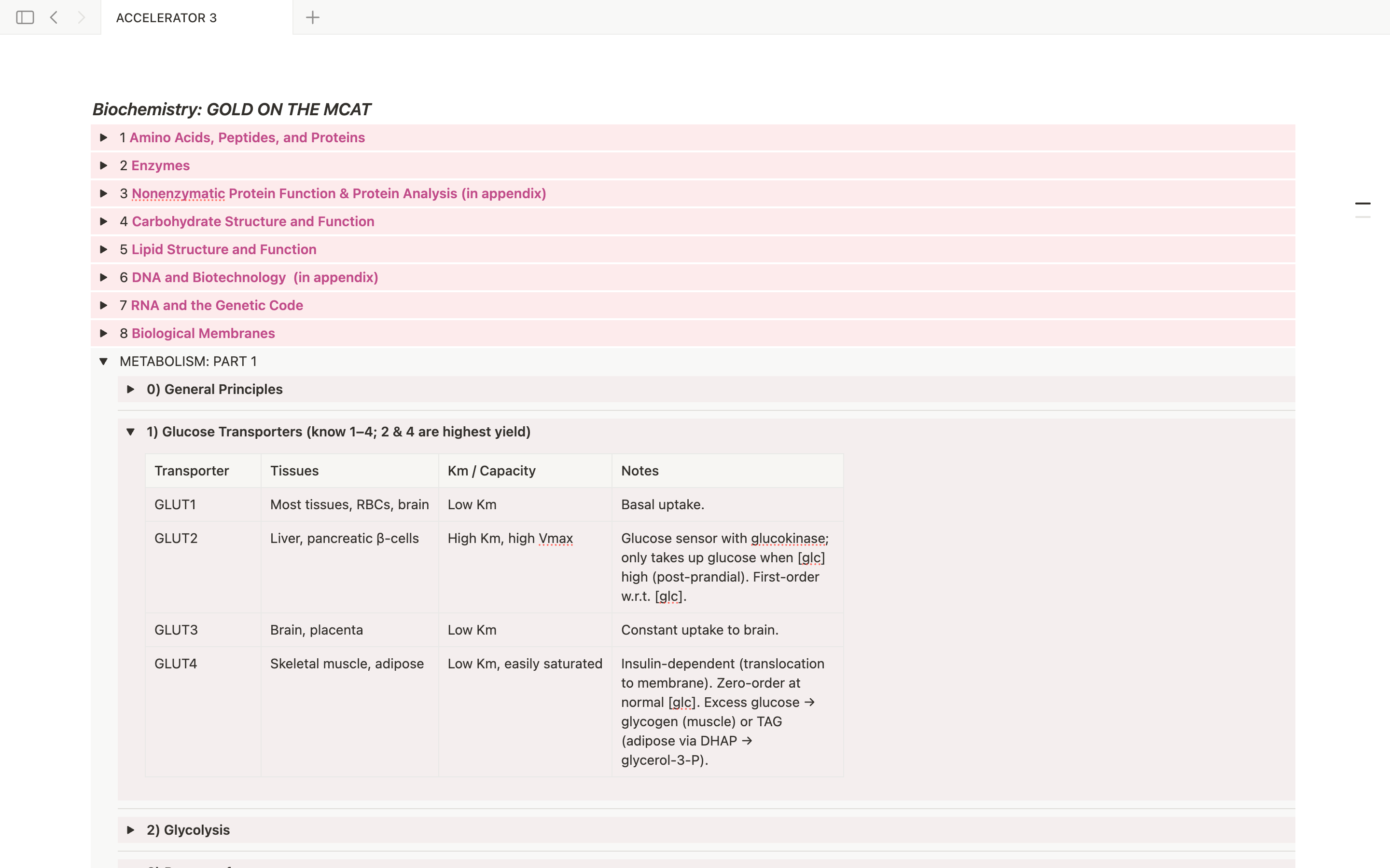 MCAT Accelerator Notes